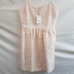 Ted Baker London Strappy Jacquard Lace Dress Nude Pink Size 4