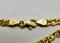 18K Yellow Gold Twisted Etched Cable Chain Bracelet 4.2g image number 5