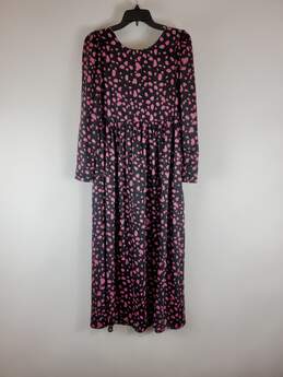 Zara Women's Pink Black Polka Dot Tent Dress S alternative image
