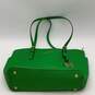 Michael Kors Womens Green Leather Charm Inner Pocket Jet Set Travel Tote Handbag image number 1