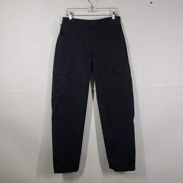 Mens Regular Fit Straight Leg Pockets Flat Front Cargo Pants Size 32x32