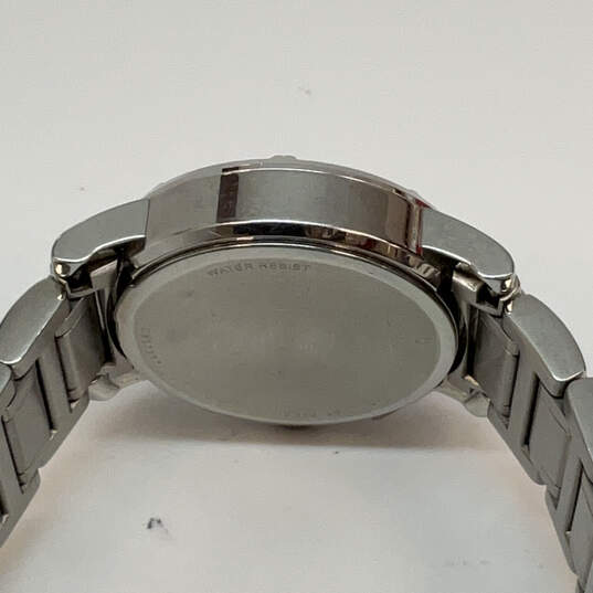 Designer Bulova Silver-Tone Round Dial Chronograph Analog Wristwatch image number 5