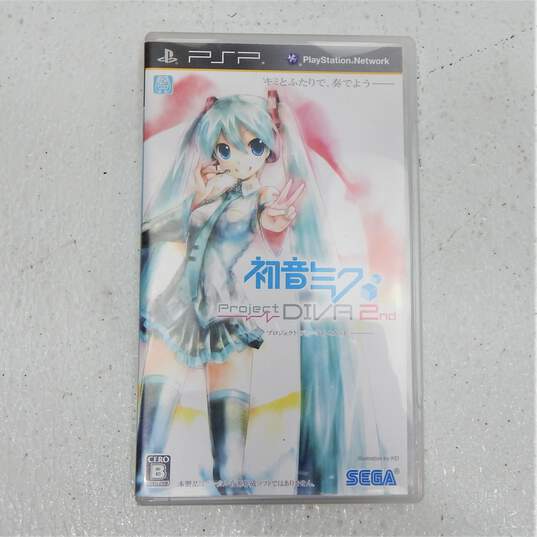 6 Sony PlayStation Portable PSP Japanese Games plus One Empty Case Matsune Miu Project Diva image number 3