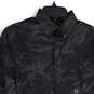 Mens Black Printed Spread Collar Long Sleeve Button-Up Shirt Size XS image number 3