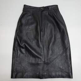 Vintage Renardo Silver Fox Class Sweden/USA/Italy Medium Black High Waist Skirt