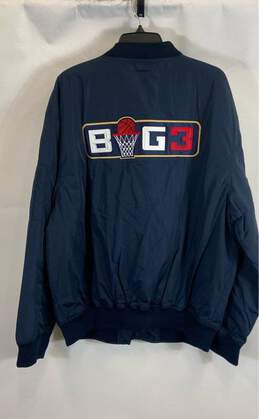 Red Face Blue Big 3 College Basketball Bomber Jacket - Size XXL alternative image