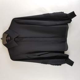 Louis Vuitton Women Black Long Sleeve Chiffon Blouse 32 NWT