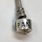 Designer Pandora 925 Sterling Silver Barrel Clasp Snake Chain Bracelet image number 6