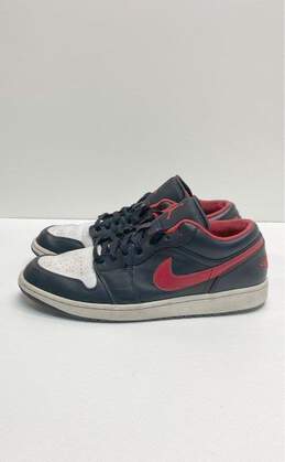 Air Jordan 553558-063 1 Low White Toe Black Sneakers Men's Size 13 alternative image