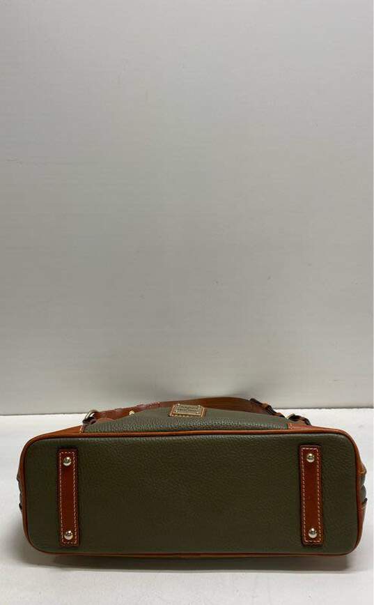 Dooney & Bourke Olive Green Leather Hobo Tote Bag image number 3