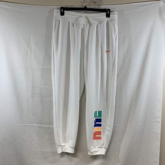 Men's White Nike Sweatpants, Sz. XL image number 1