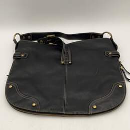 Kate Landry Womens Black Gold Leather Studded Top Handle Handbag alternative image