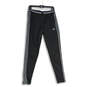 Mens Black Gray Climacool Pockets Skinny Leg Drawstring Sweatpants Size S image number 1