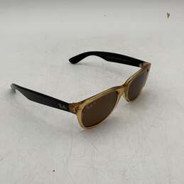 Ray Ban Mens Tan Black Full Rim UV Protection Polarized Wayfarer Sunglasses alternative image