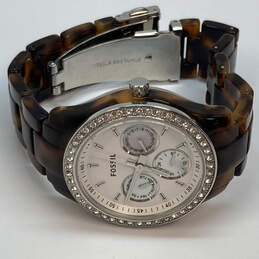 Designer Fossil ES-2456 Silver-Tone Adjustable Strap Analog Wristwatch alternative image