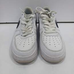 Nike Men's Air Force 1 White/Black Shoes CT2302-100 Size 9