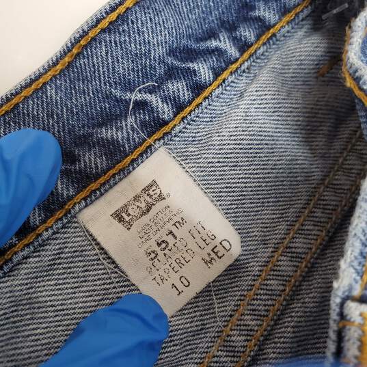Vintage Womens Levi's Blue Jeans 551 Relaxed Fit Tapered Leg 10 MED image number 6