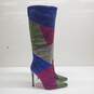 Fashion Nova Khloe Embellished Knee High Boots in Multicolor Size 6 image number 1