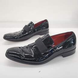 Hugo Boss Black Patent Leather Monk Strap Dress Shoes Men's Size 10