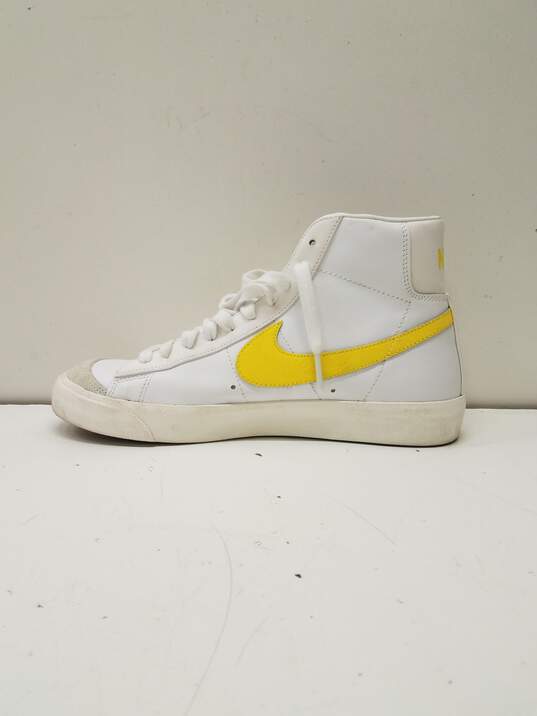 Nike Blazer Mid 77 Vintage Opti Yellow, White Sneakers BQ6806-101 Size 7 image number 6
