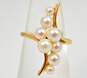 14K Yellow Gold Pearl Ring 3.3g image number 2