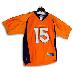 Mens Orange NFL Denver Broncos Tim Tebow #15 Football Jersey Size 48