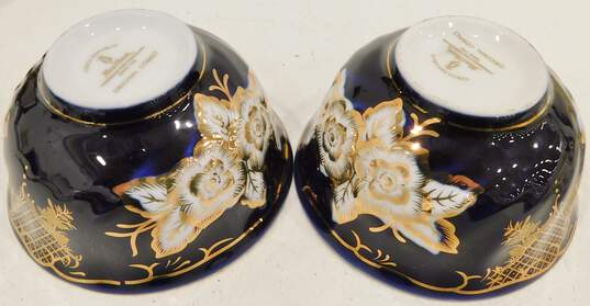 Czech Republic Original Cobalt Handmade Fine Porcelain Teapot & Teacups image number 7