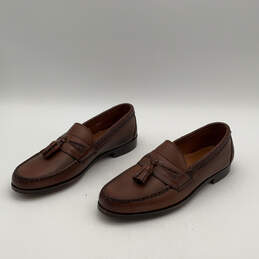 Mens Maxfield Brown Leather Tassel Moc Toe Slip-On Loafer Shoes 10.5 alternative image