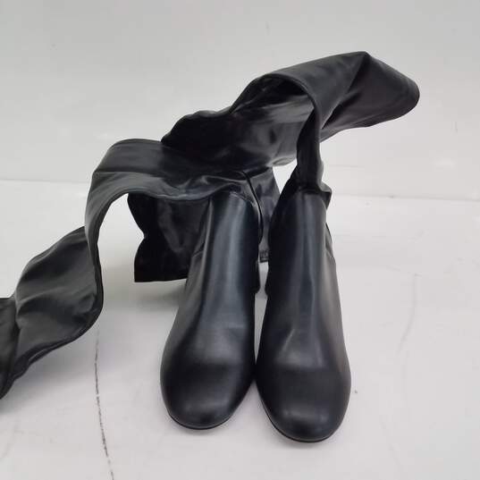 Zara Long Black High Heel Boots NWT Size 6 image number 3