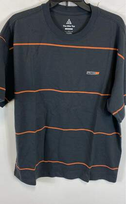 Nike Mens Black Striped Crew Neck Short Sleeve Loose Fit ACG T-Shirt Size L