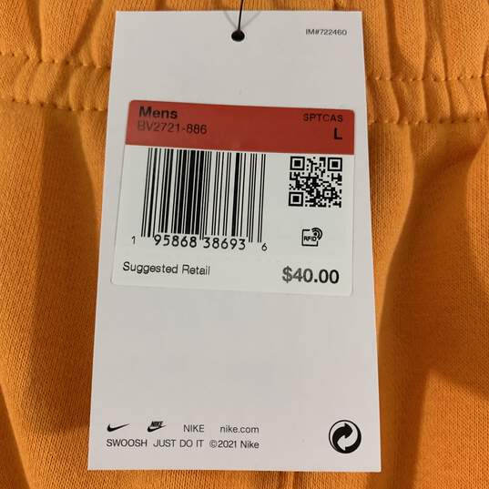 Men's Orange Nike Shorts, Sz. L image number 3