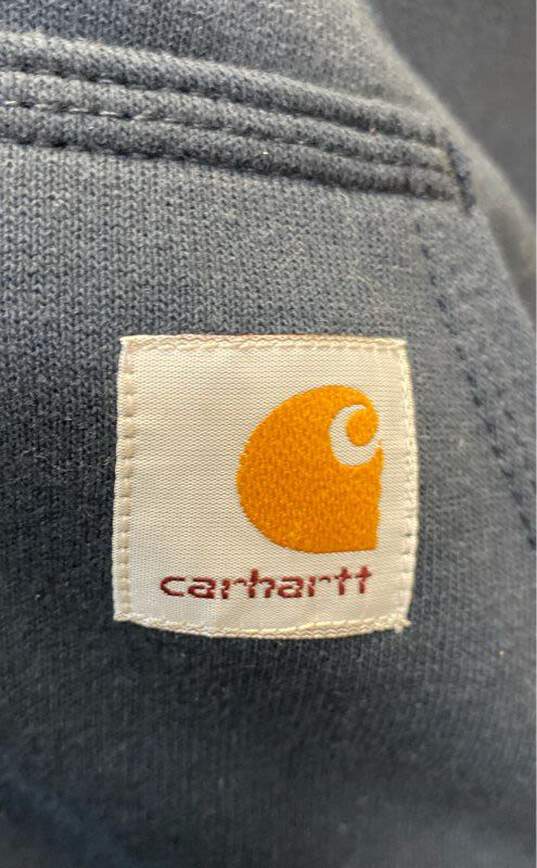 Carhartt Blue Zip Sweatshirt - Size 4XL image number 4