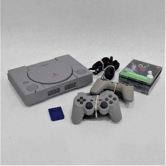 Sony PlayStation PS1 w/4 Games Virtual Pool image number 1
