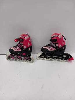 Tian-E Girls Pink Adjustable Inline Skates Size 4 In Box alternative image