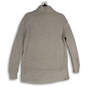 Womens Gray Turtleneck Tight-Knit Long Sleeve Ribbed Pullover Sweater Size S image number 2