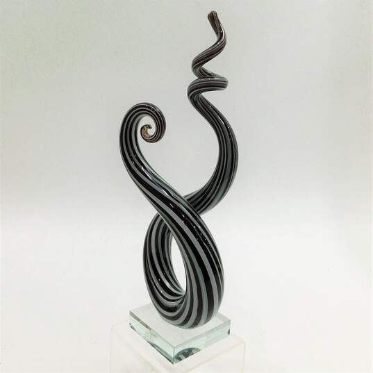 Murano Glassware Art Fused 12inch Sculpture Hand Blown image number 2