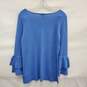 NWT Talbots WM's Blue Bell Sleeve Viscose Blend Scoop Neck Blouse Size M image number 2