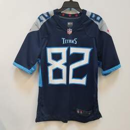 Nike Mens Blue Tennessee Titans Delanie Walker #82 Football NFL Jersey Sz L