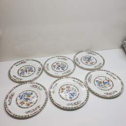 Wedgwood England Kutani Crane Dinner Plates 10.5inch Set of 6 Vintage 1971