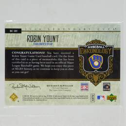 2006 HOF Robin Yount SP Legendary Cuts Game Worn Jersey Brewers alternative image