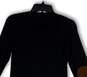 Womens Black Elbow Patch Long Sleeve Shoulder Zip Pullover T-Shirt Size M image number 3