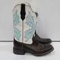 Men's White & Brown Ariat Boots Size 9B image number 3