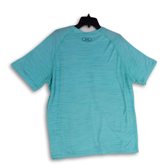 Mens Blue V-Neck Short Sleeve Pullover Activewear T-Shirt Size XL image number 2