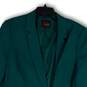Womens Green Long Sleeve Double Breasted Two Button Blazer Size 16 image number 3