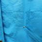 Ralph Lauren Womens Blue Hooded Zip Snap Rain Jacket w/ Gold Buttons Size 2X image number 6