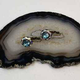 Designer Liz Palacios Gold-Tone Multicolor Crystal Cut Stone Drop Earrings