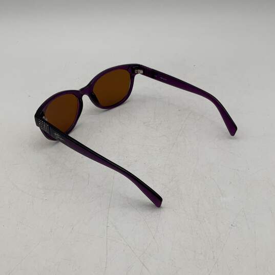 Harley Davidson Womens Purple Acetate Frame Square Sunglasses w/ Gray Black Case image number 3