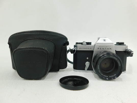 Asahi Pentax Spotmatic F 35mm Film Camera W/55mm Lens & Case image number 1