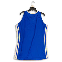 Mens Blue Dri Fit V Neck Sleeveless Pullover Activewear Tank Top Size 2XL alternative image