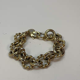 Designer J. Crew Gold-Tone Fashionable Lobster Clasp Chain Bracelet alternative image